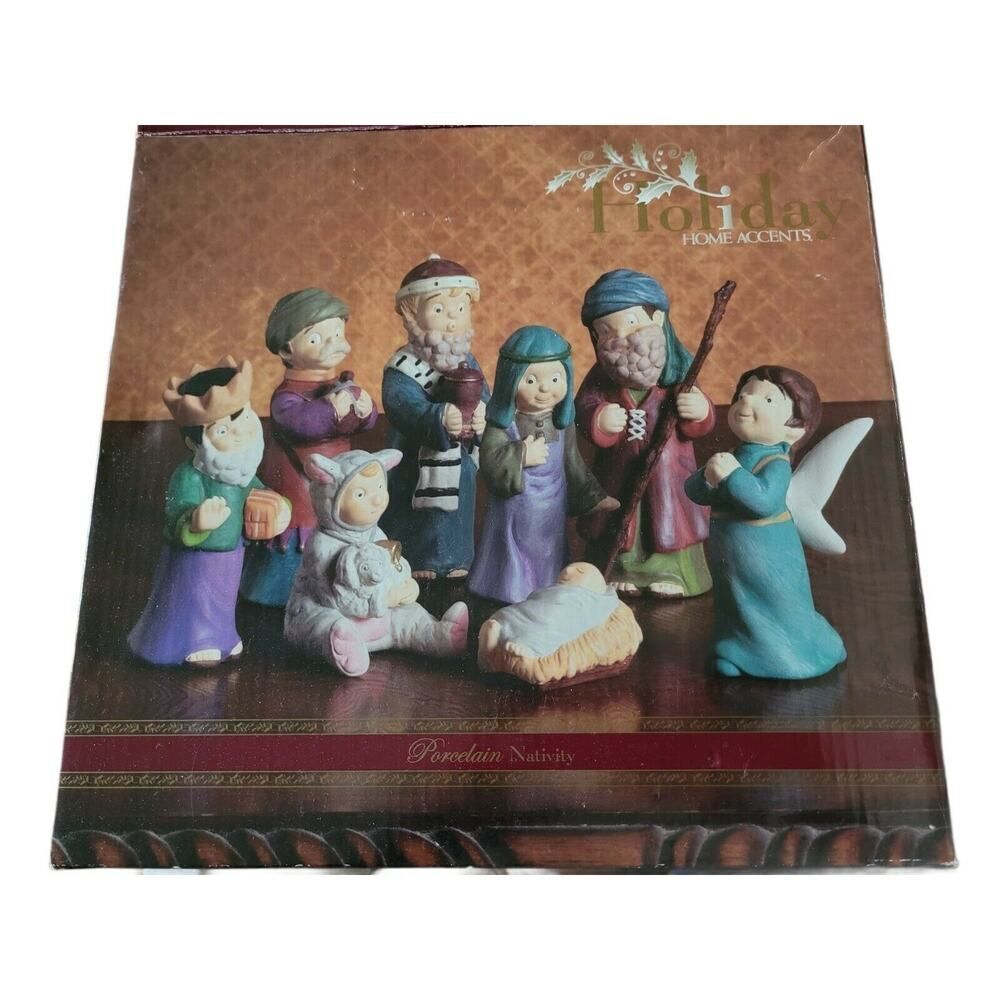 Holiday Home Accents Porcelain Nativity
